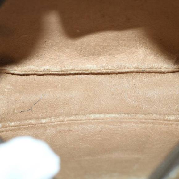 GUCCI GG Canvas Web Sherry Line Clutch Bag PVC Leather Beige Green Auth ep1670 - Picture 11 of 16